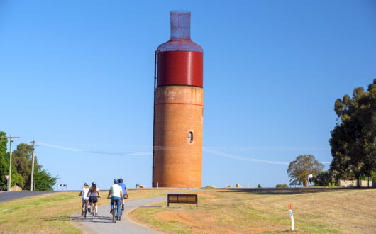 Bike riding - The Big Wine Bottle