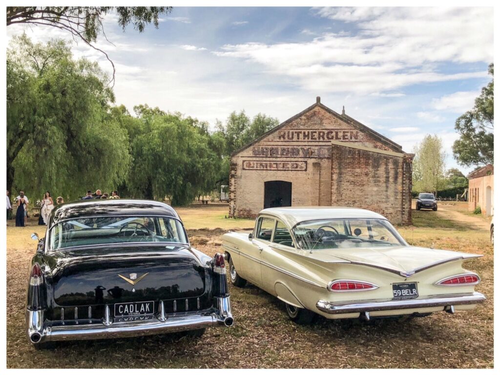 Two old school cars