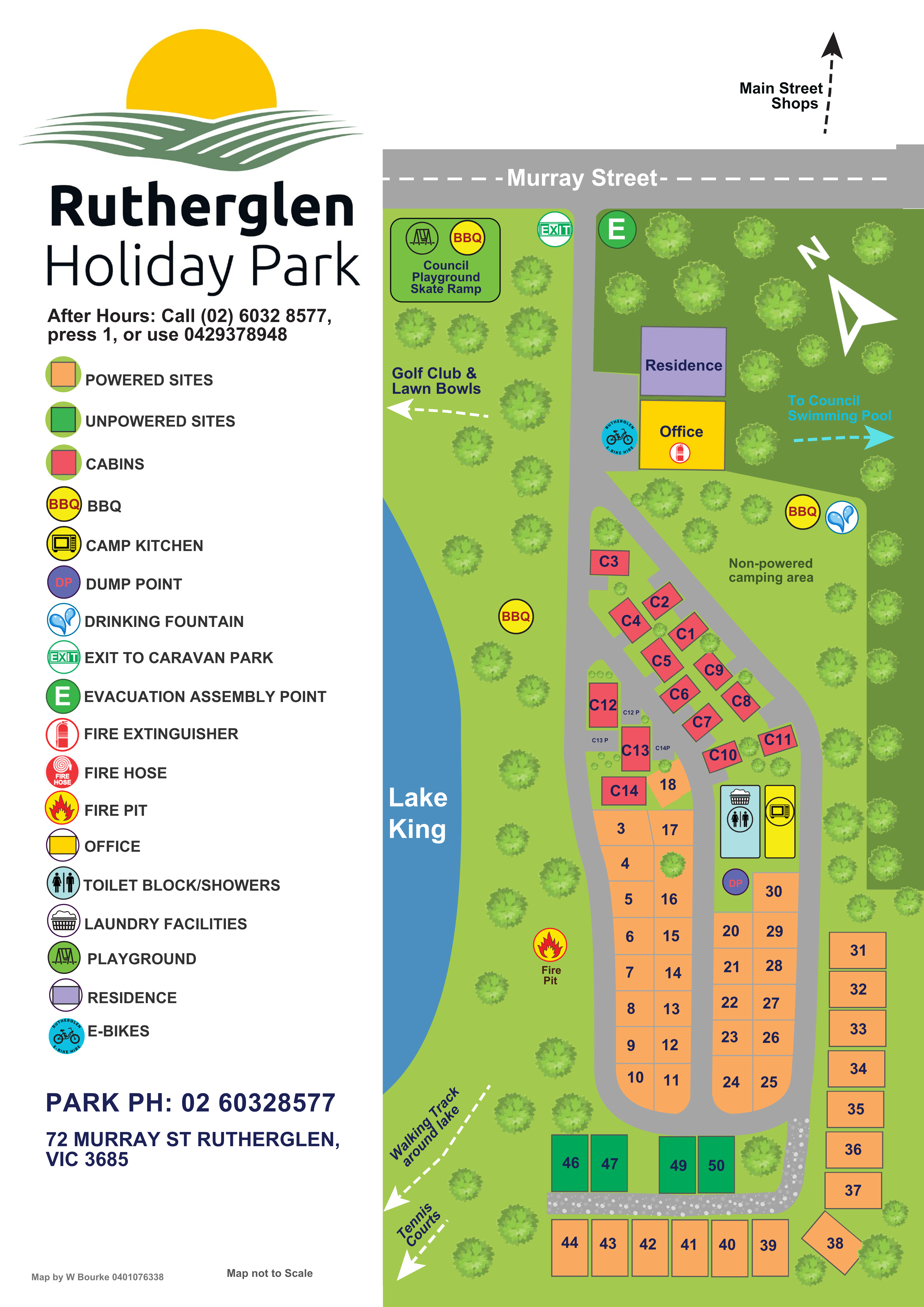 Rutherglen Holiday Park - Map with New Cabins.pdf 1